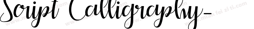 Script Calligraphy字体转换